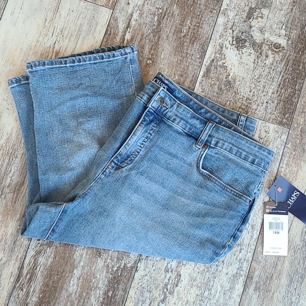 NWT Chaps Denim Capri Pants